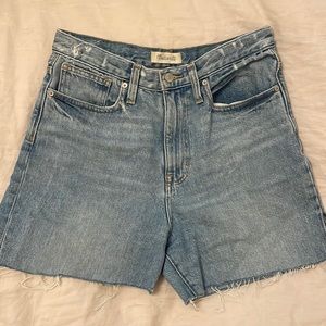 Madewell High Rise Denim Short 28